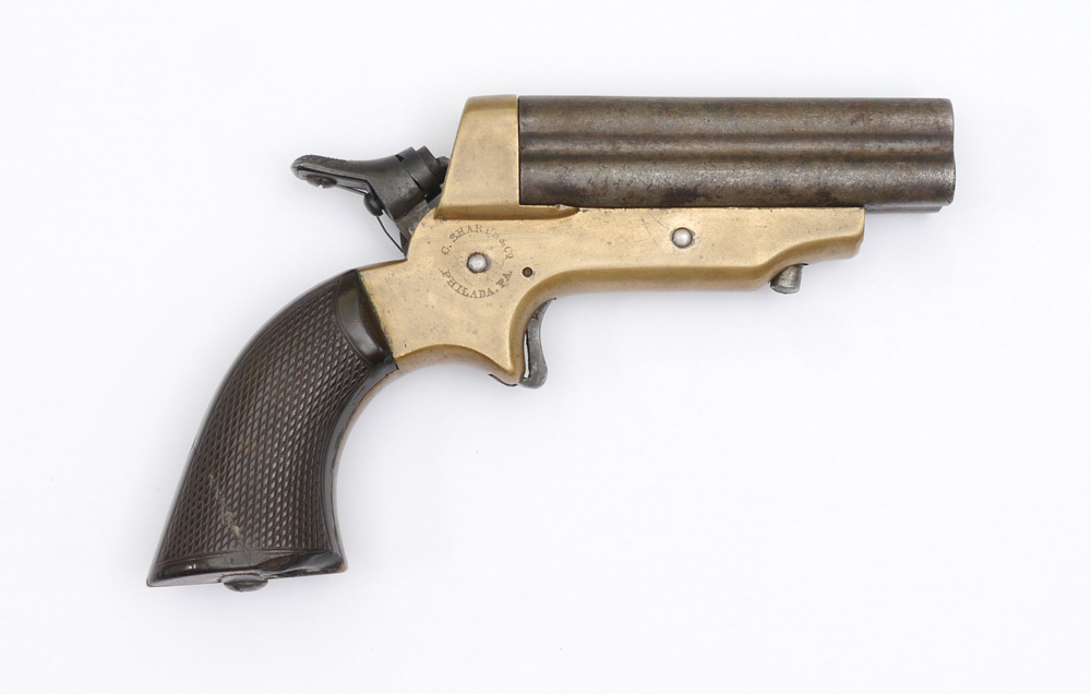 Appraisal: SHARPS FOUR BARREL PEPPERBOX PISTOL Serial number Model A caliber