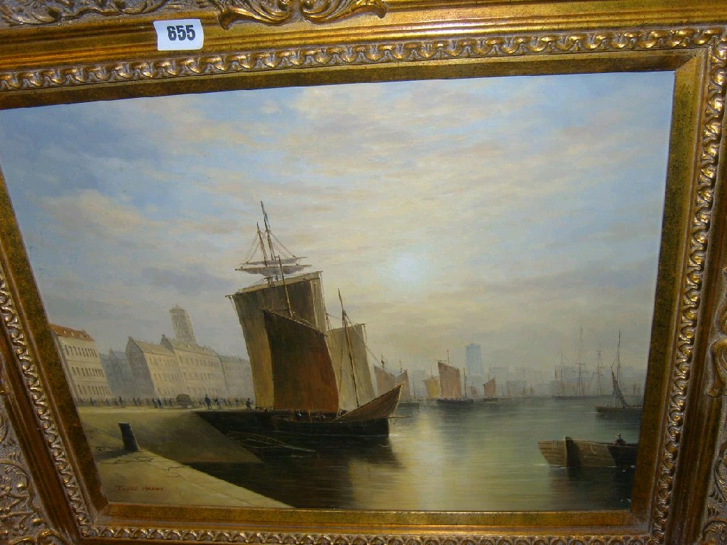 Appraisal: An oil painting on board in the th century style