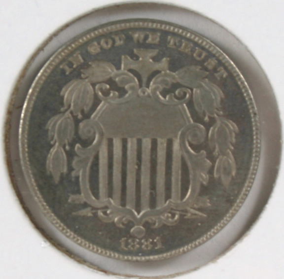 Appraisal: Shield Nickel XF AU