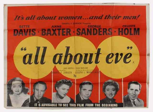 Appraisal: ALL ABOUT EVE th Century Fox drama starring Bette Davis