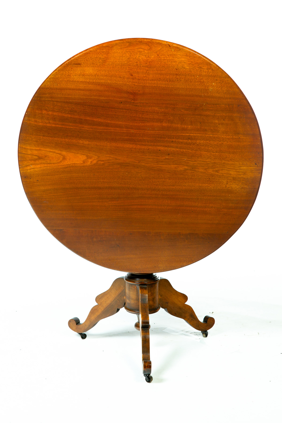 Appraisal: VICTORIAN TILT-TOP TABLE American rd quarter th century Mahogany with