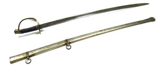 Appraisal: Mid- th C import officer's cavalry saber Civil War Era