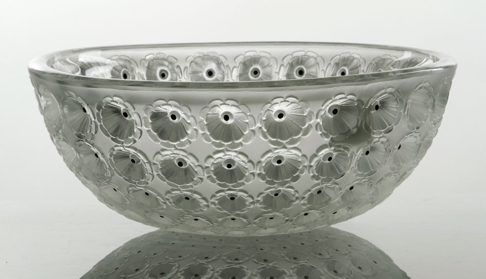 Appraisal: - Lalique Nemours Bowl Lalique Nemours bowl glass h x