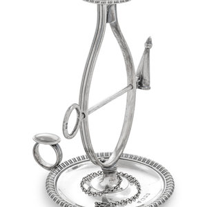 Appraisal: An English Silver Chamberstick Ellis Jacob Greenberg London hallmarked for