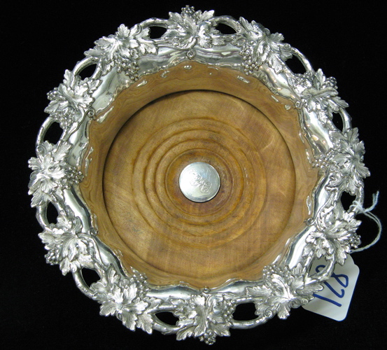 Appraisal: AN ENGLISH SHEFFIELD TH CENTURY WINE COASTER in silver plated