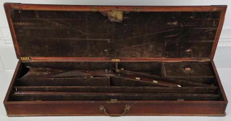 Appraisal: A Wurflein Cased Half-Stock Target Rifle Description Marked by A