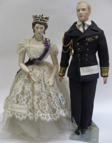 Appraisal: PAIR OF GRACE LATHROP PARIAN CHARACTER DOLLS by Oregon's Dollmaker