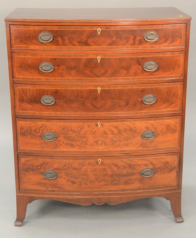 Appraisal: Four piece mahogany lot to include a pair of twin