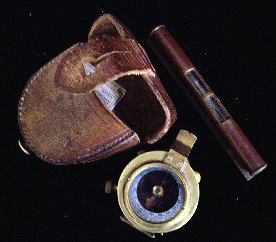 Appraisal: A prismatic compass in a brass case by Graham Latham