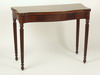 Appraisal: CARD TABLE - Mahogany Sheraton period formal card table bow