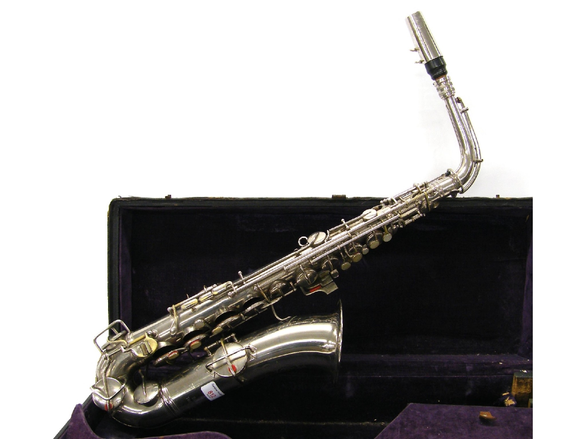 Appraisal: C G Conn silver plated C melody saxophone ser no