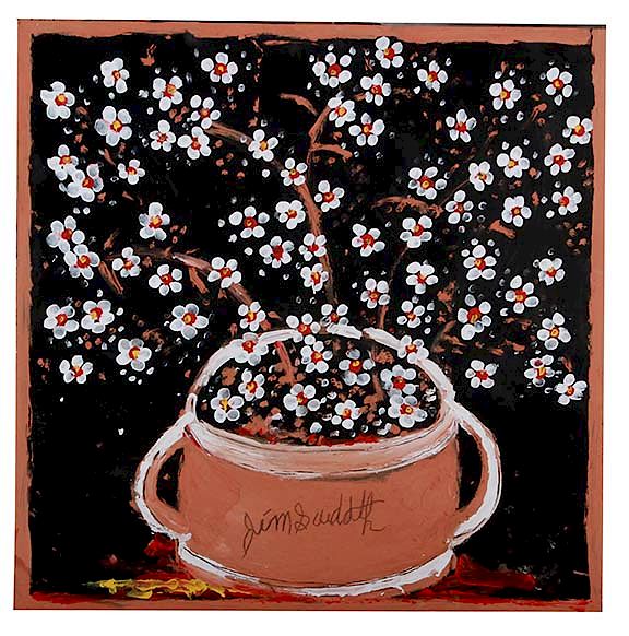 Appraisal: Outsider Art Jimmy Lee Sudduth Blossoms Sudduth Jimmy Lee Blossoms