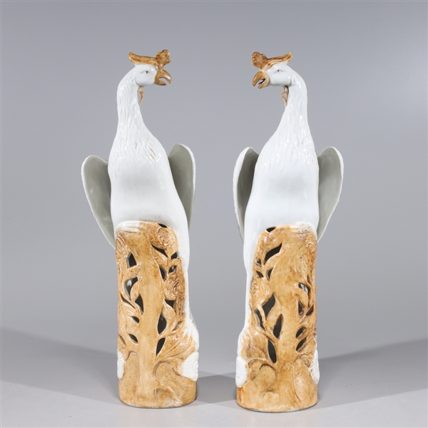 Appraisal: Pair of Chinese porcelain phoenix birds overall good condition each