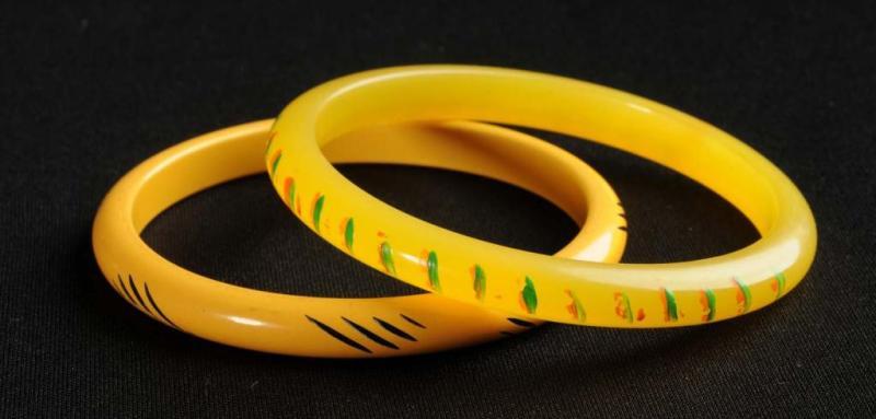 Appraisal: Lot of Bakelite Bracelets Condition Excellent Size Both - Dia