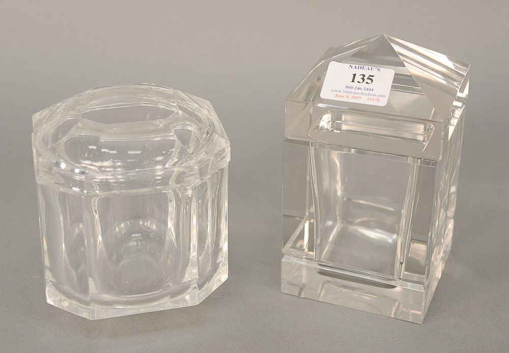 Appraisal: Cartier crystal box ht in Provenance From the Estate of