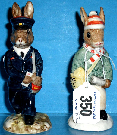 Appraisal: Royal Doulton Bunnykins Figures Postman DB and Paperboy DB