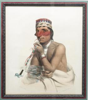 Appraisal: Charles Bird King Wa-Em-Boesh-Kaa A Chippeway Chief portrait of a