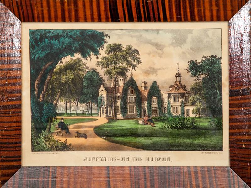 Appraisal: Currier and Ives Sunnyside on the Hudson Lithograph with hand-coloring