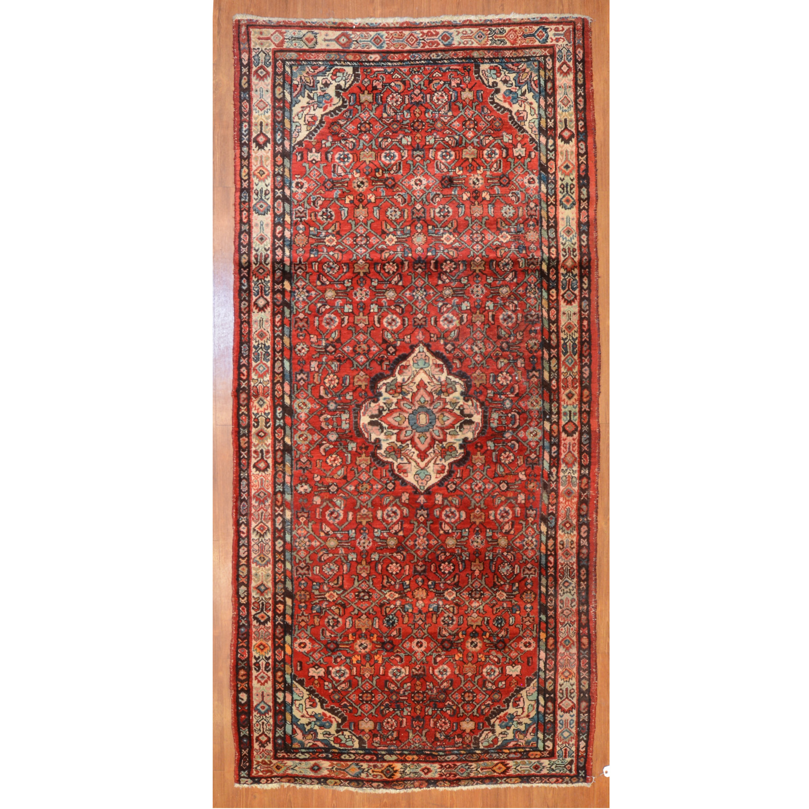 Appraisal: HAMADAN RUG PERSIA X Third quarter- th century hand-knotted wool