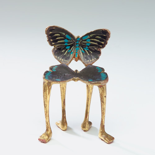 Appraisal: PEDRO FRIEDEBERG Chair sculpture with butterfly seat and back over