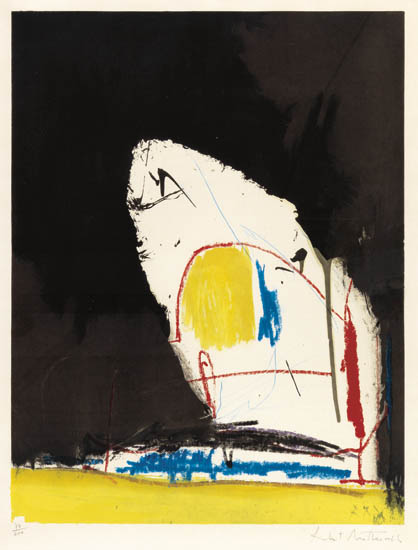 Appraisal: ROBERT MOTHERWELL Capriccio Collotype and color photo silkcreen on Arches