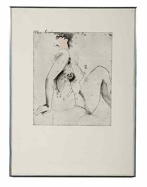 Appraisal: The Swimmer by Jim Dine Jim DIne American Etching and