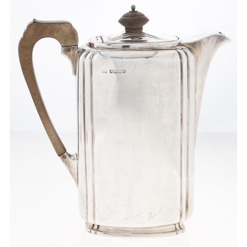 Appraisal: An Art Deco silver lidded jug cm h by Frank