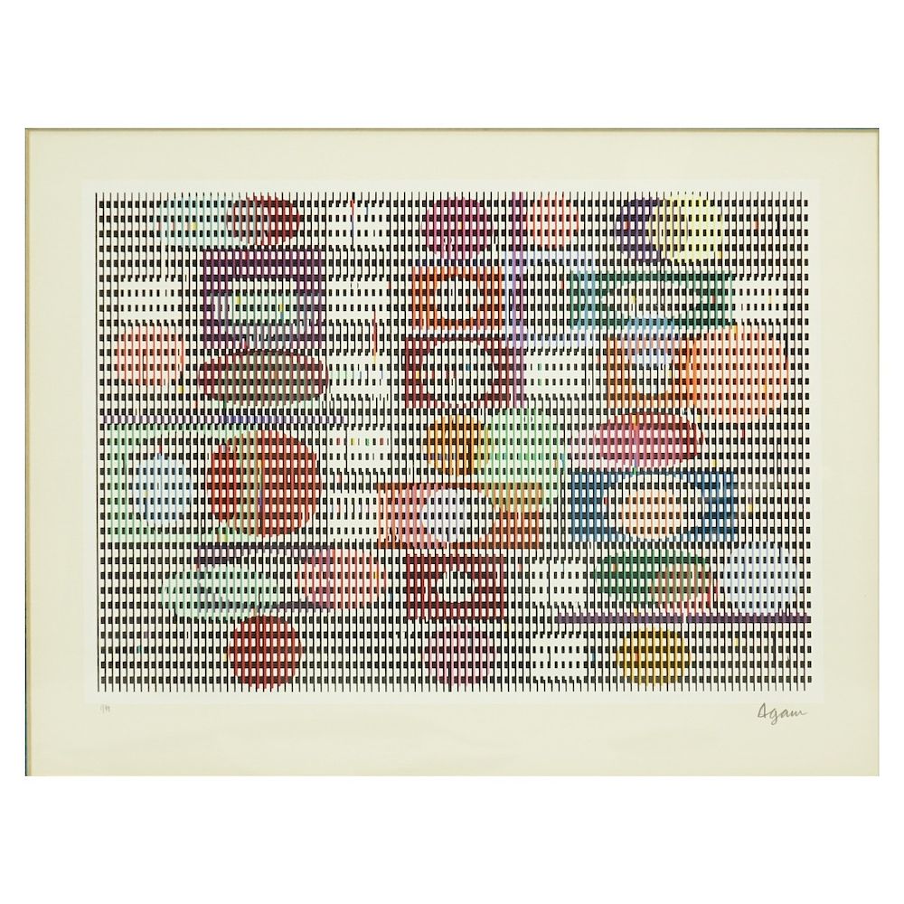 Appraisal: Yaacov Agam b Color Serigraph Yaacov Agam Israeli born Color