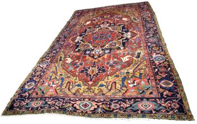 Appraisal: A Heriz carpet North West Persia dated cm x cm