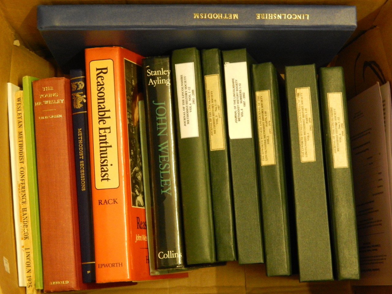 Appraisal: A small quantity of volumes and pamphlets relating to Methodism