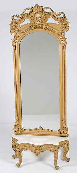 Appraisal: Rococo Revival Pier Mirror American third quarter th century a