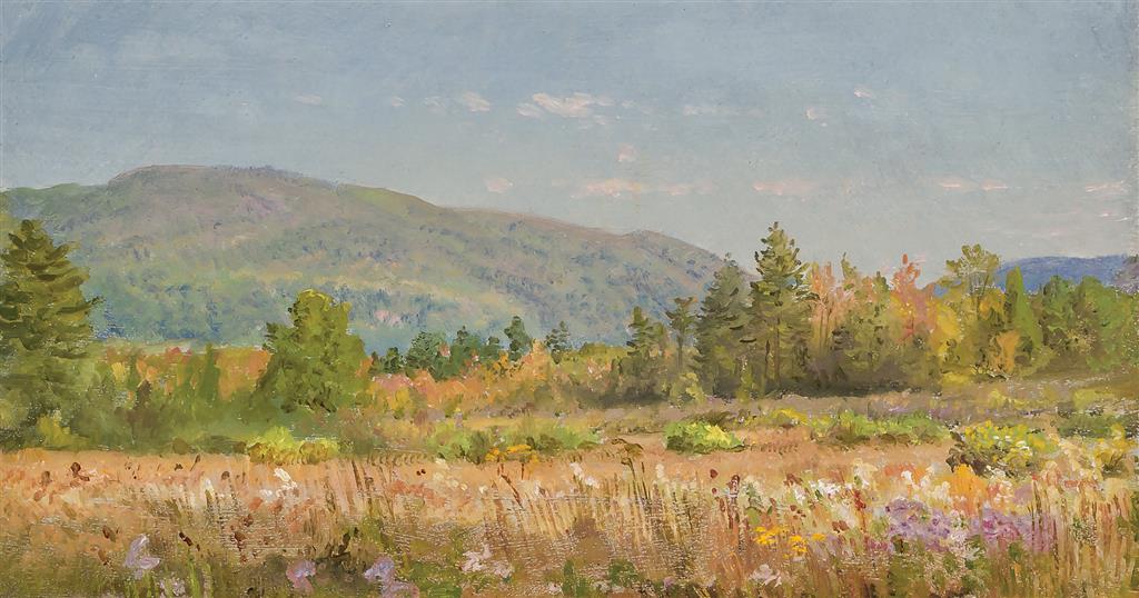 Appraisal: WILLIAM TROST RICHARDS American - View of Canaan Mountains Connecticut