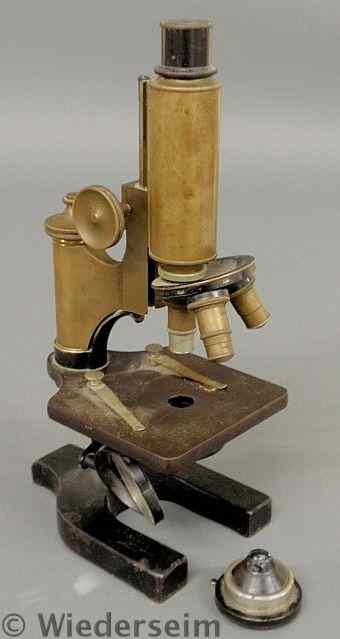 Appraisal: Spencer brass and metal microscope made in Buffalo N Y