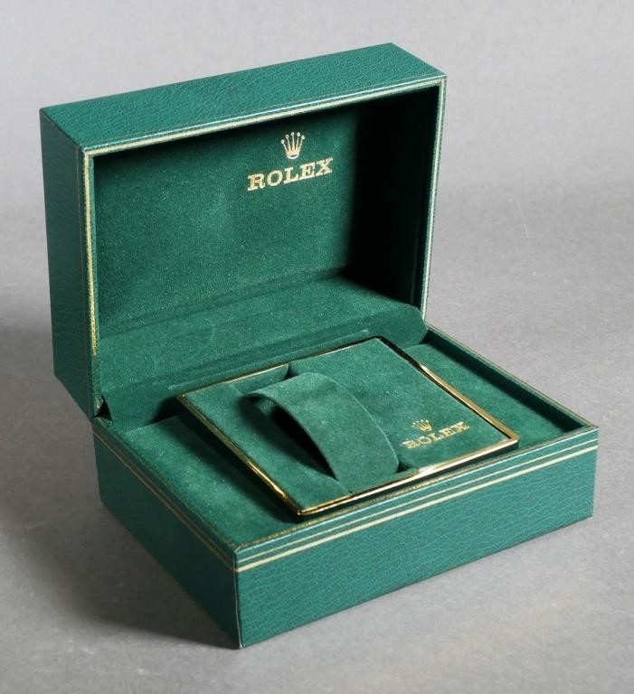 Appraisal: ROLEX WATCH BOX VINTAGE s Rolex box set including clamshell