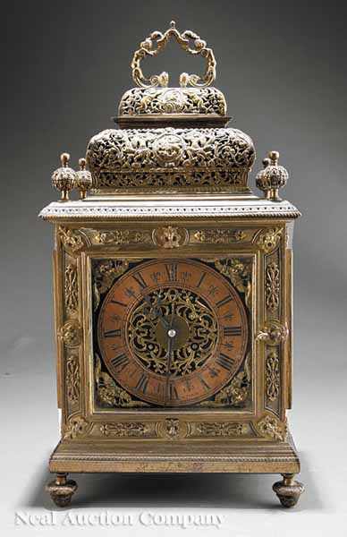 Appraisal: A Napoleon III Gilt Bronze Bracket Clock c dial and