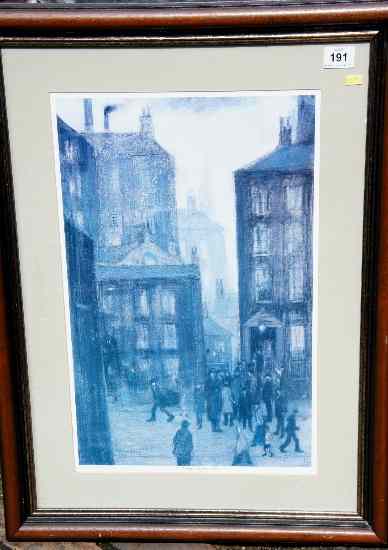 Appraisal: L S Lowry Limited Edition Print of the Lodging House