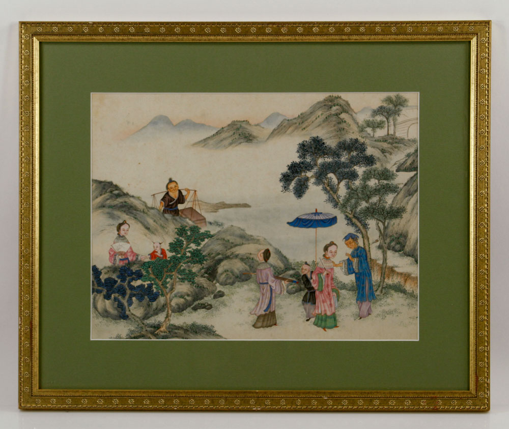 Appraisal: - th C Chinese Daoguang Painting W C th century