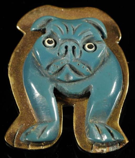 Appraisal: Bakelite Over Brass Bulldog Pin Condition Excellent Size - x