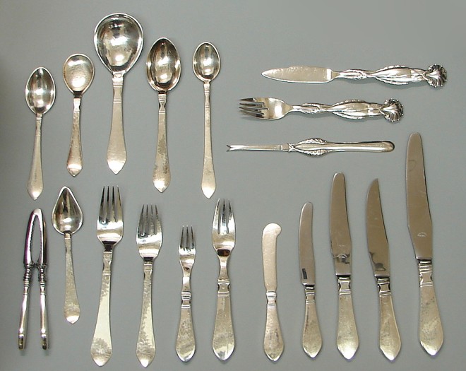 Appraisal: Flatware service for Set includes pieces of marked George Jensen