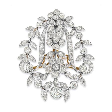 Appraisal: Belle Epoque Diamond Brooch Estimate -