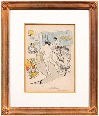 Appraisal: Gravure after Toulouse-Lautrec Chocolat Dansant dans un bar original page