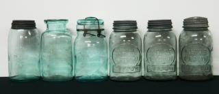 Appraisal: Fruit jars Fruit jars- all quart aqua- 'The Wide Mouth