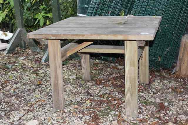 Appraisal: A SMALL LOW GARDEN TABLE by Pepe wide