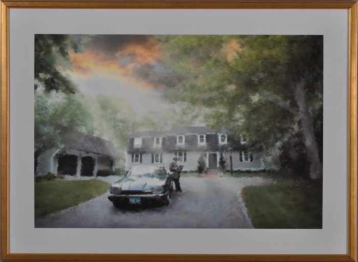 Appraisal: AMERICAN SCHOOL TH C DOMINICK DUNNE WITH AUDREY Print matted