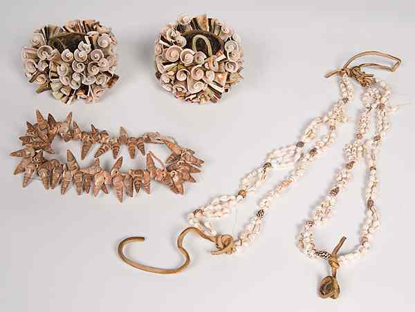 Appraisal: Hopi Shell Dance Cuffs and Necklaces lot of cuffs composed