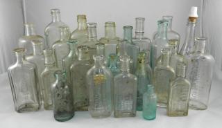 Appraisal: Glass bottles Glass bottles various sizes