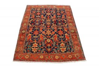 Appraisal: Hand Woven Turkish Azeri Wool Turkey Bold floral design on