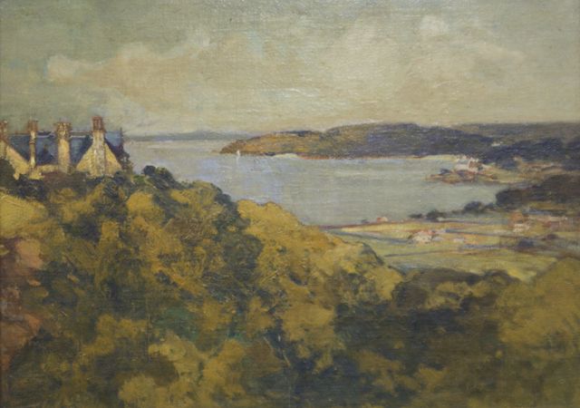 Appraisal: Tom Friedensen - Coastline Near Sydney oil on board signed