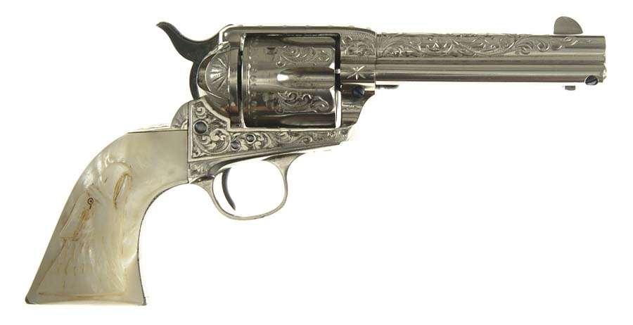 Appraisal: RARE ENGRAVED HISTORIC AND DOCUMENTED COLT SGL ACTION ARMY REVOLVER