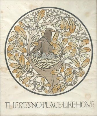 Appraisal: Theres No Place Like Home' a hand-coloured lithograph designed by